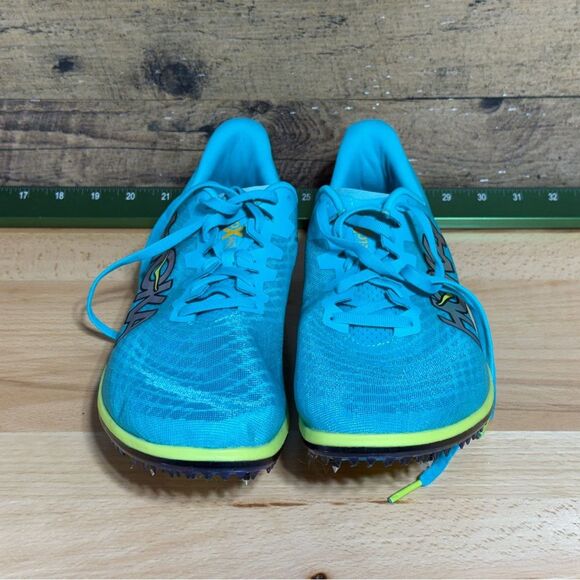 New- Hoka Teal and Lime Athletic Sneakers main image 6